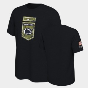 Nittany Lions Veterans Men T-Shirt - Black Camo