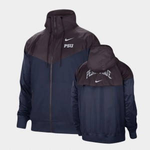 Penn State Men Windrunner Jacket - Charcoal Navy
