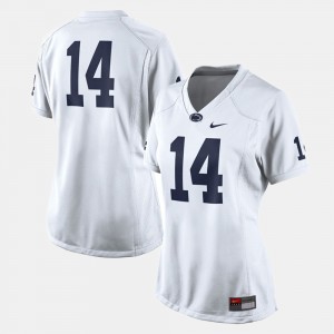 PSU #14 College Football Womens Jersey - White