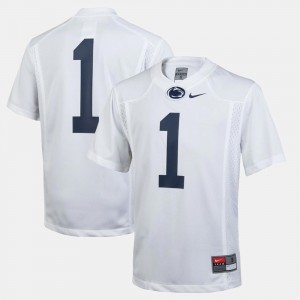 PSU Lions #1 College Football Youth Jersey - White