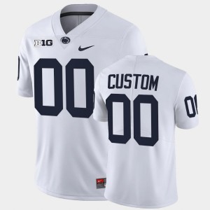 Custom Penn State College Football Men's Limited #00 Jersey - White