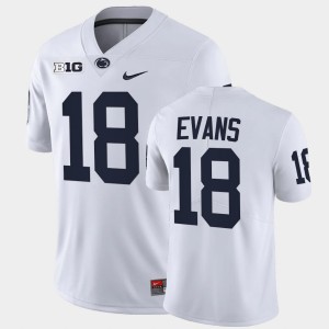 Omari Evans Lions Limited College Football #18 Men Jersey - White