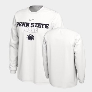 Nittany Lions Long Sleeve On Court Men's T-Shirt - White