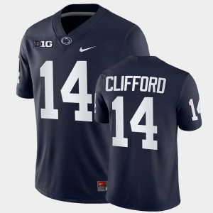 Sean Clifford PSU Lions College Football Men #14 Game Jersey - Navy