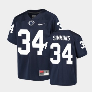 Shane Simmons Penn State Lions Youth Alumni #34 Jersey - Navy